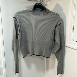 Varley mock/neck cropped sweater